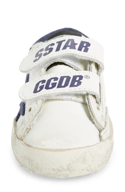 Golden Goose Old School Low Top Sneaker In White/blue Depths