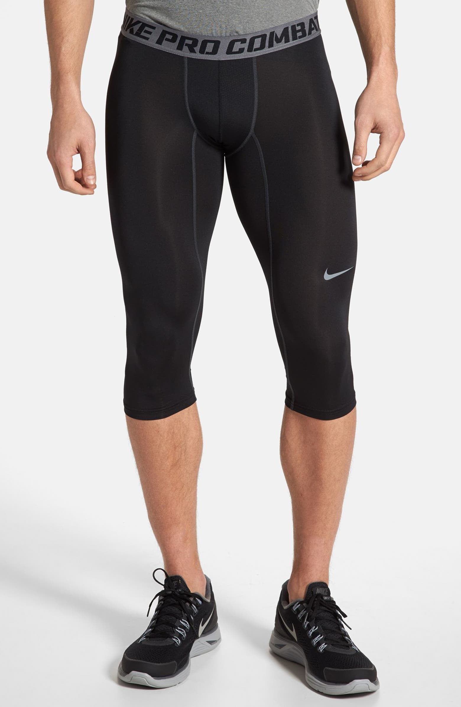 Nike 'Pro Combat Core Compression' Three-Quarter Tights | Nordstrom