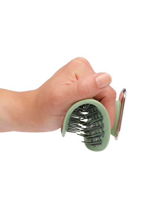 Shop Manta Healthy Hair Brush In Serene Green