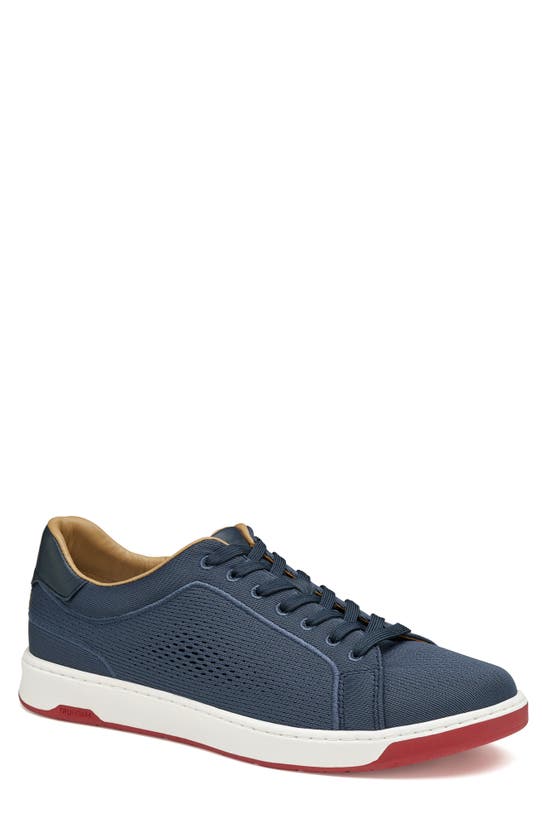 Johnston & Murphy Daxton Knit Sneaker In Navy Knit