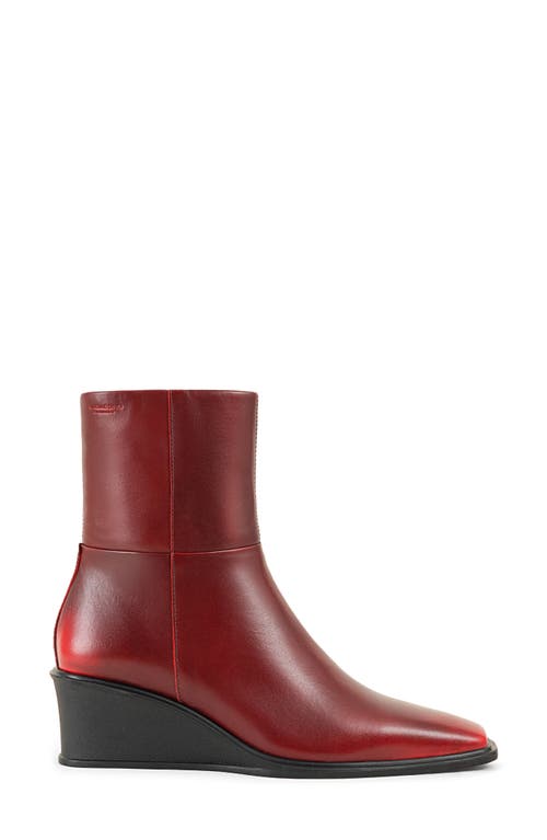 Shop Vagabond Shoemakers Aino Wedge Bootie In Red