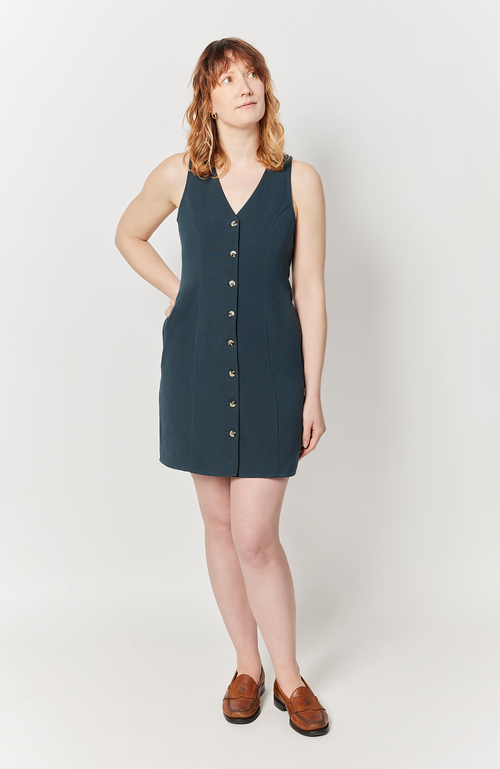 Aam The Label The Everywhere Dress In Deep Teal