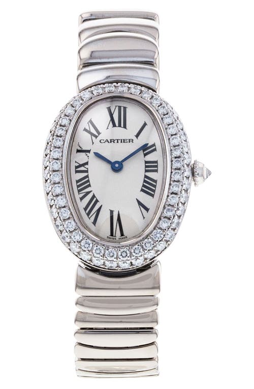 Watchfinder & Co. Cartier  Baignoire Diamond Bracelet Watch, 30mm In Metallic