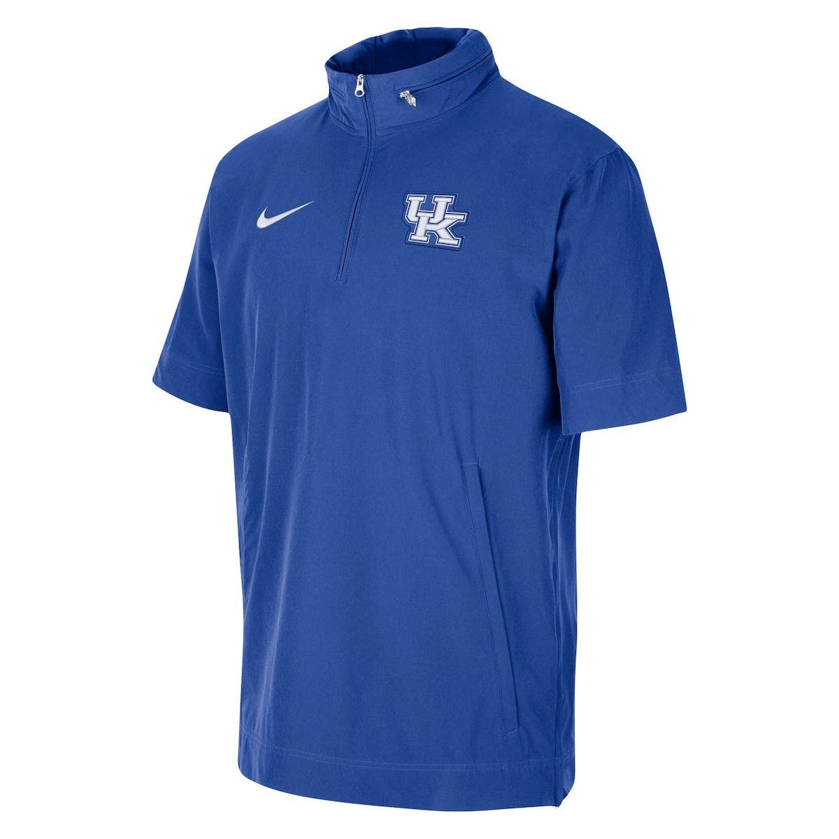 Nike Men's Nike Royal Kentucky Wildcats Coaches Quarter-Zip Short Sleeve  Jacket | Nordstrom
