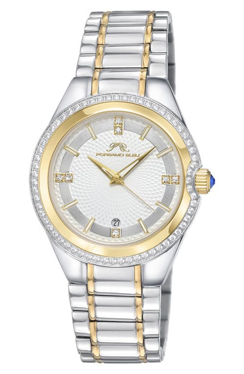Shop Porsamo Bleu Guilia Interchangeable Bracelet Watch, 37mm In Gold/silver/white