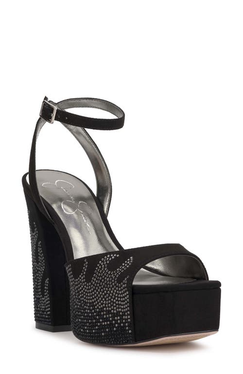 Jessica Simpson Lirio 2 Ankle Strap Platform Sandal Black at Nordstrom,