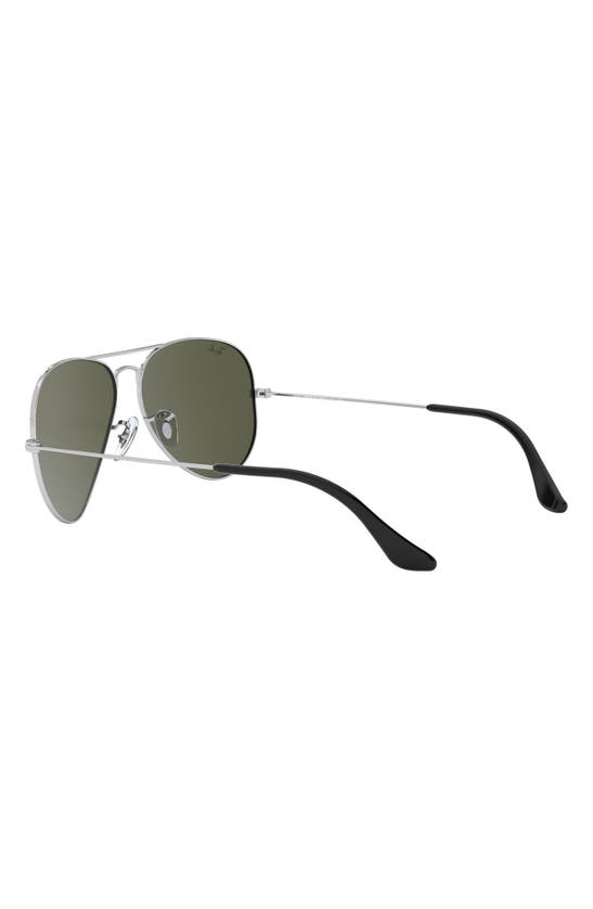 Ray Ban Original 54mm Aviator Sunglasses In Silver Mirror