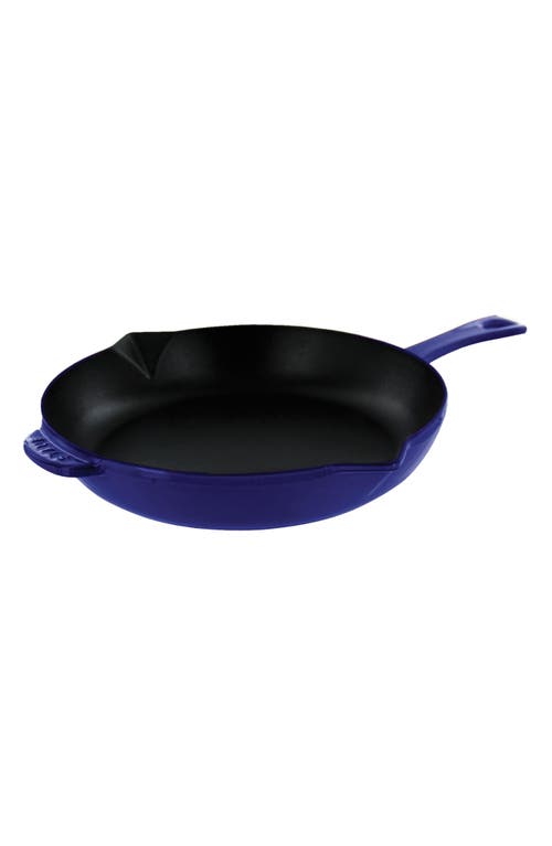 Staub -Inch Enameled Cast Iron Fry Pan in Dark Blue at Nordstrom