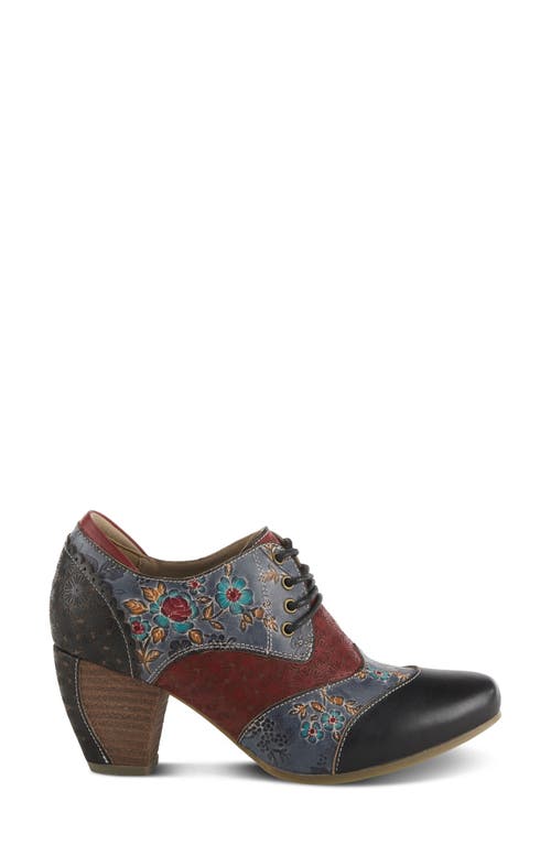 L'artiste By Spring Step Adelvice-fleur Bootie In Black Multi