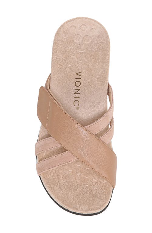Shop Vionic Zarie Slide Sandal In Macaroon