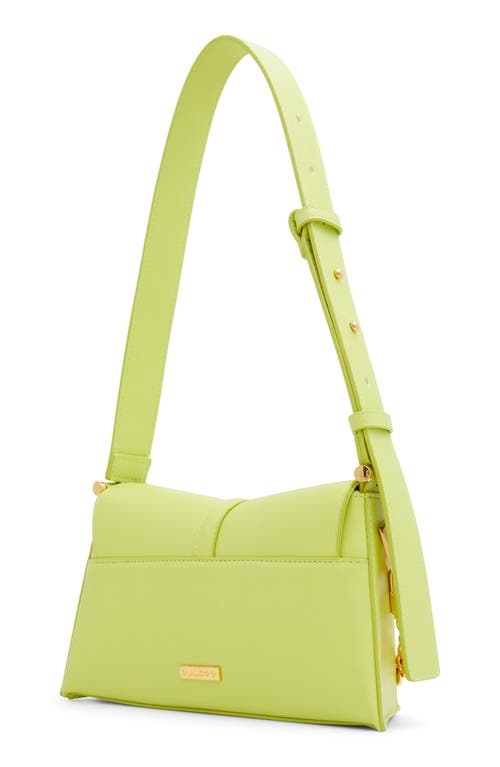 Shop Aldo Averil Faux Leather Shoulder Bag In Lime Green