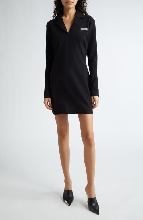 Coperni Tailored Long Sleeve Virgin Wool Dress Black at Nordstrom, Us