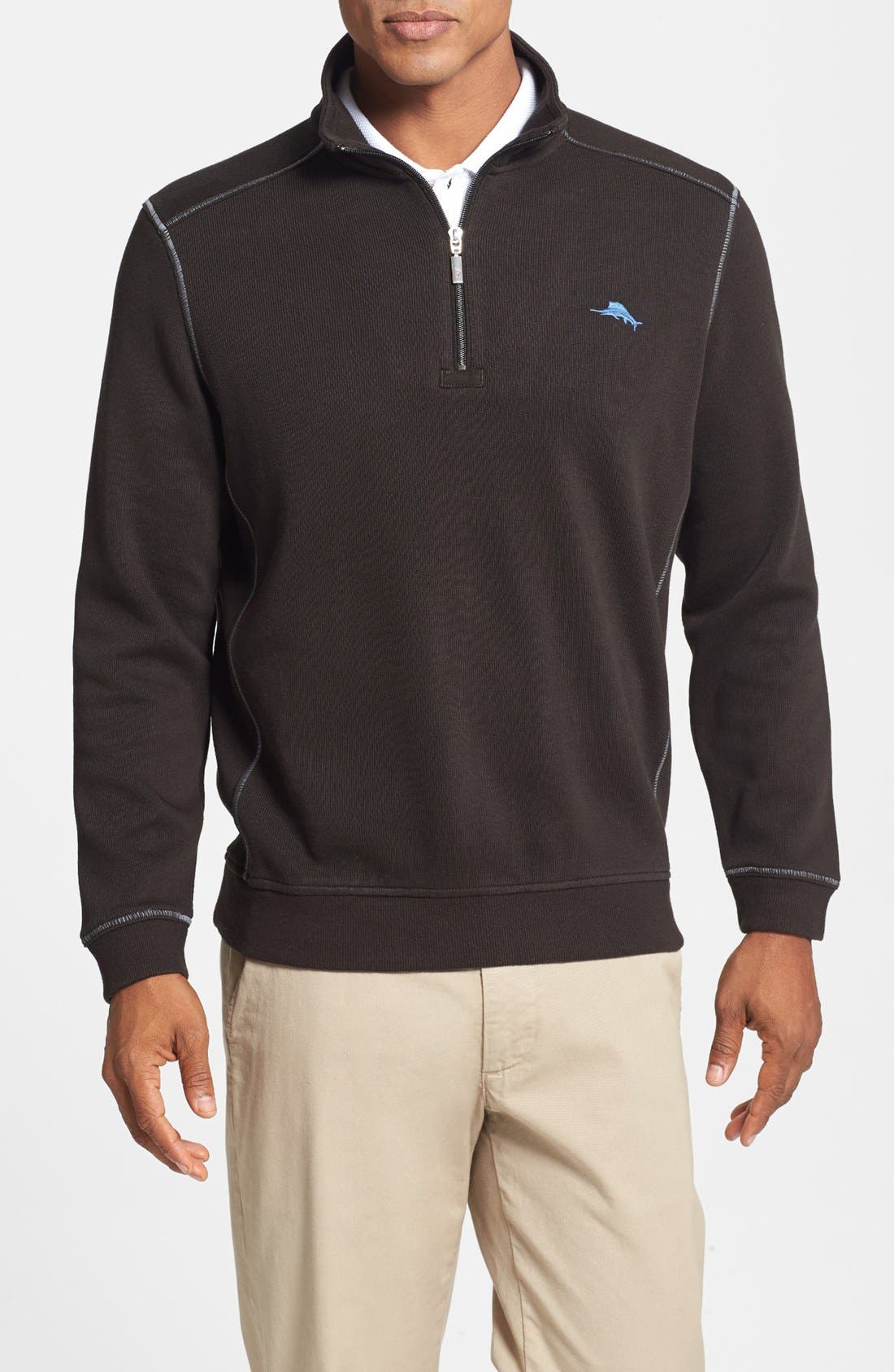 tommy bahama antigua half zip sweatshirt