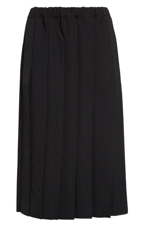 COMME DES GARCONS GIRL COMME DES GARÇONS GIRL PLEATED WOOL GABARDINE SKIRT 