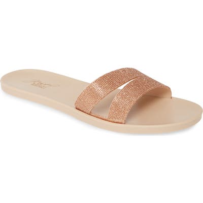 Jewel Badgley Mischka Butterfly Slide Sandal, Pink