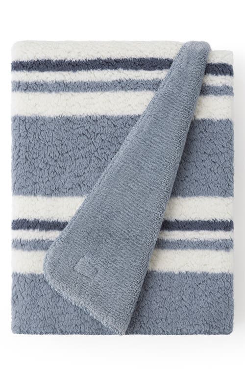UGG(r) Lindy Faux Fur Throw Blanket in Chambray