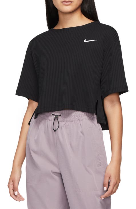 Nike Team First (MLB Houston Astros) Women's Cropped T-Shirt