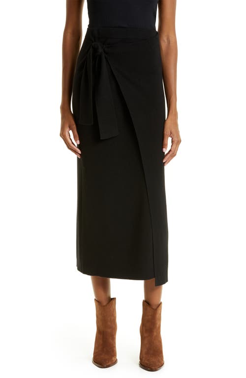 ba & sh Eloha Wrap Skirt in Black