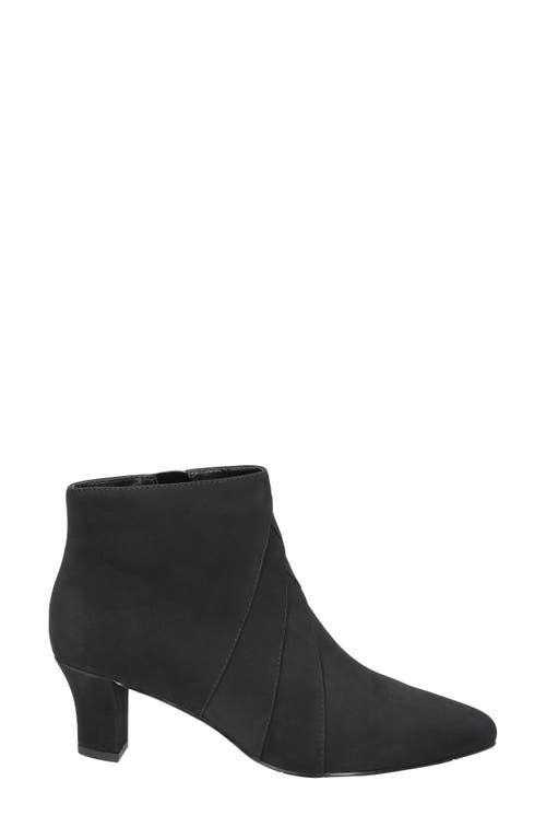 Shop Easy Street Falcon Pointed Toe Bootie In Black Lamy