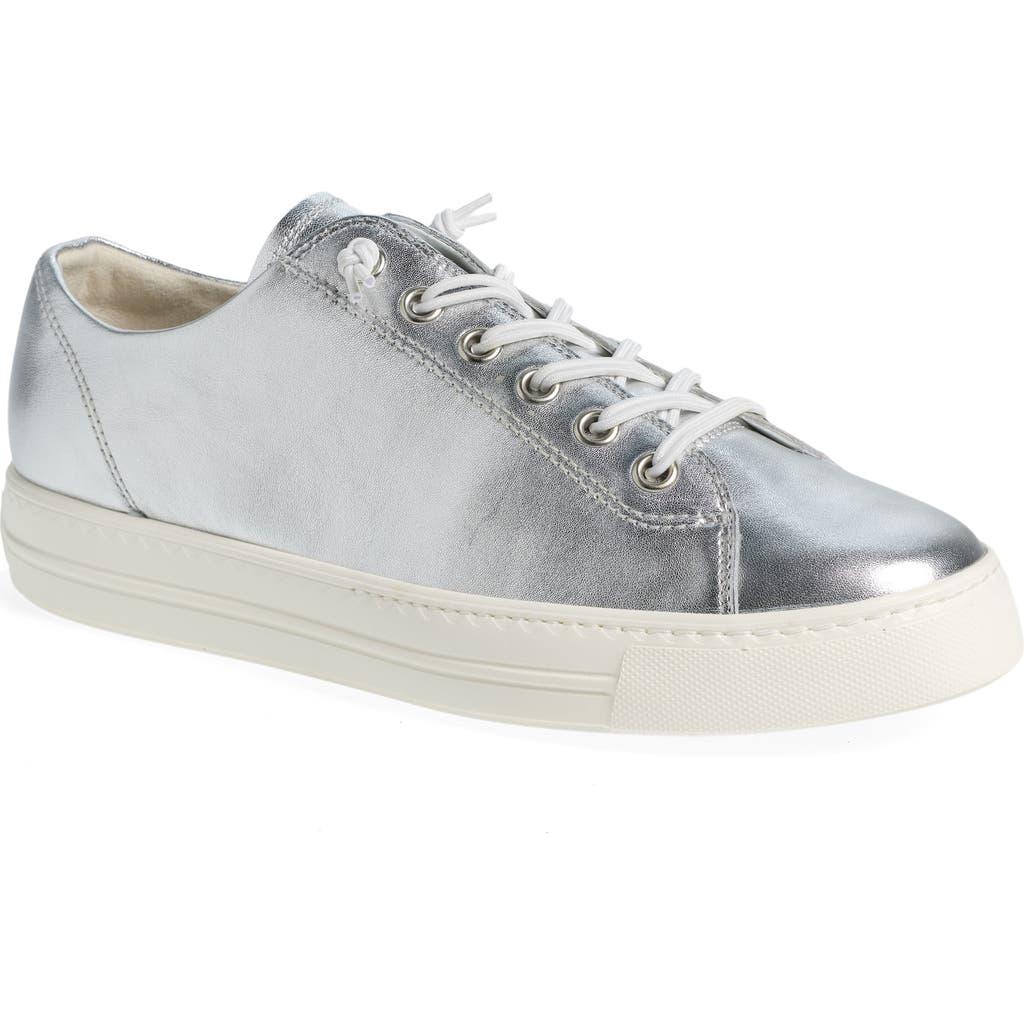 Paul Green 'daisy' Trainer In Aluminium Metalic Nappa