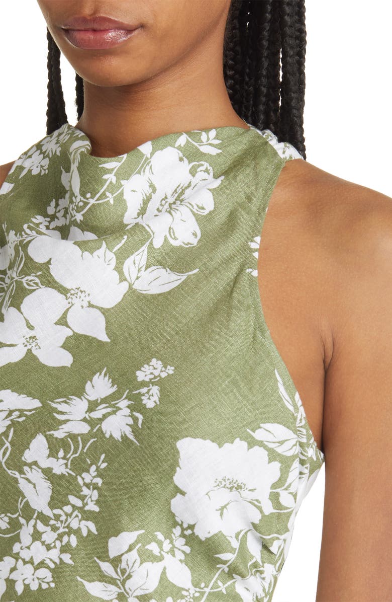 Reformation Casette Floral Print Linen Maxi Dress | Nordstrom