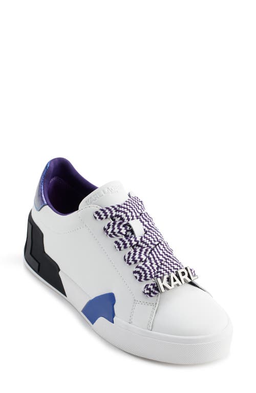 Karl Lagerfeld Paris Melora Sneaker In White/ Multi