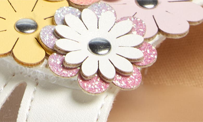 Shop Harper Canyon Kids' Abigayle Floral Sandal In White Multi