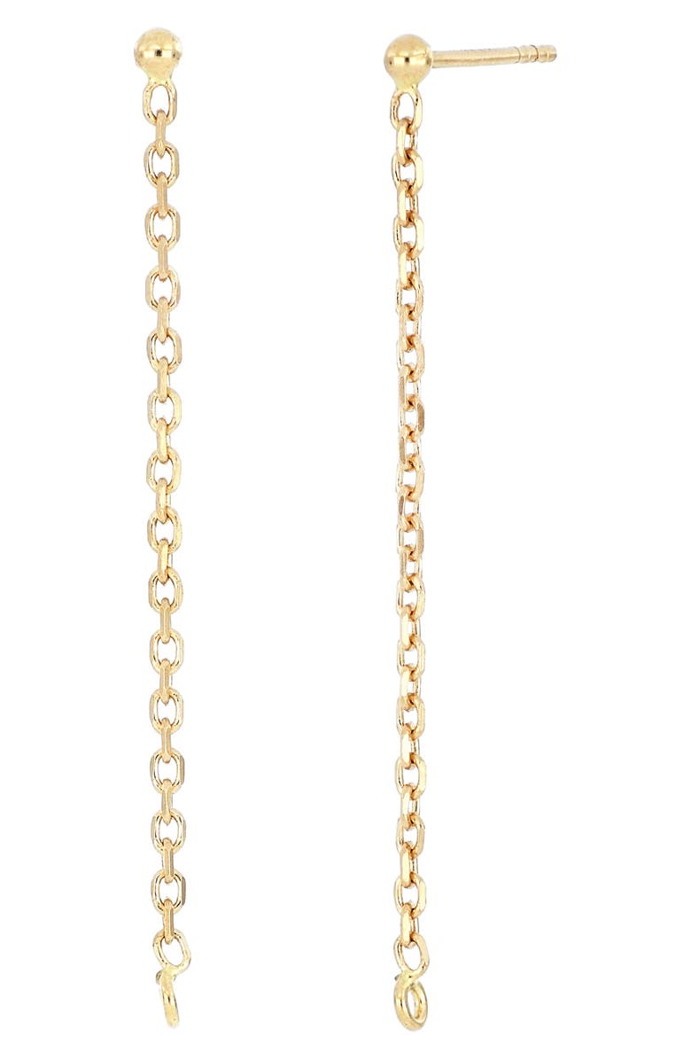 Bony Levy Essential 14K Gold Linear Chain Drop Earrings | Nordstrom