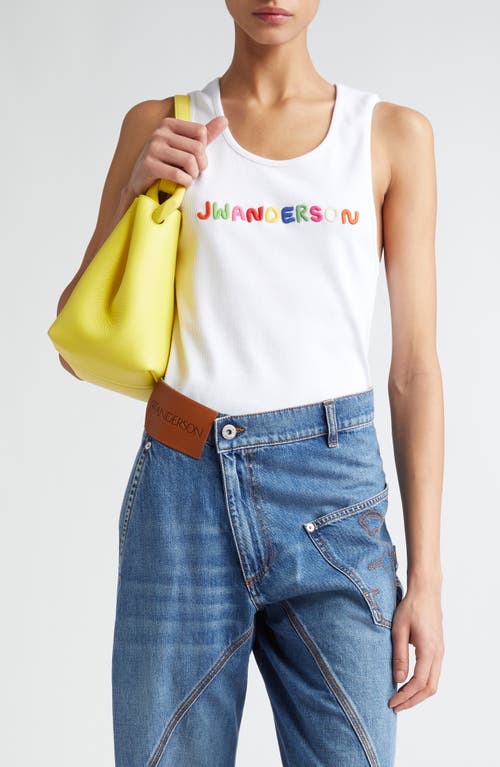 JW Anderson Logo Embroidered Tank White at Nordstrom,