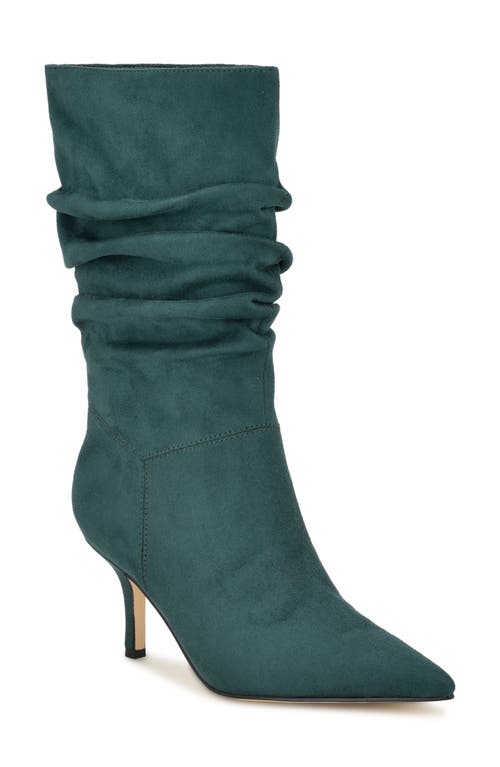 Nine West Women's Mycki Pointy Toe Ruched Dress Boots - Wine Suede | Smart  Closet