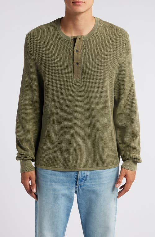 Shop Rag & Bone Dexter Washed Crewneck Sweater In Forest Green