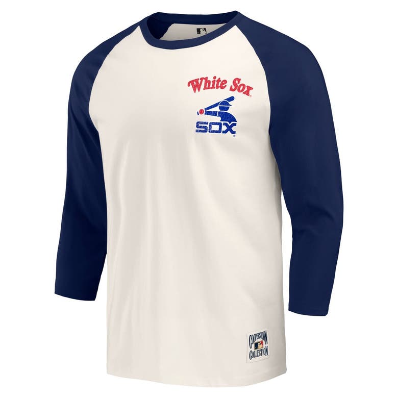 Shop Darius Rucker Collection By Fanatics Navy/white Chicago White Sox Cooperstown Collection Raglan 3/4-