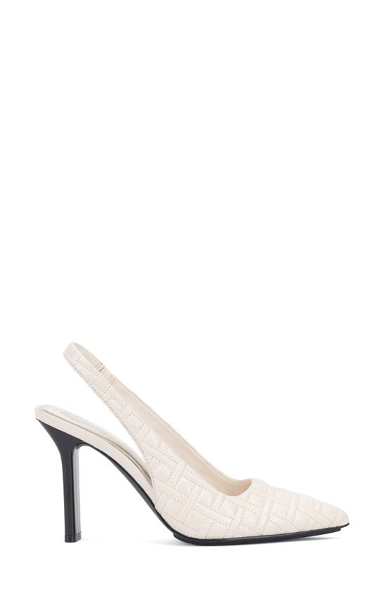 Shop Vince Camuto Baneet Pointed Toe Slingback Pump In Coconut Cream