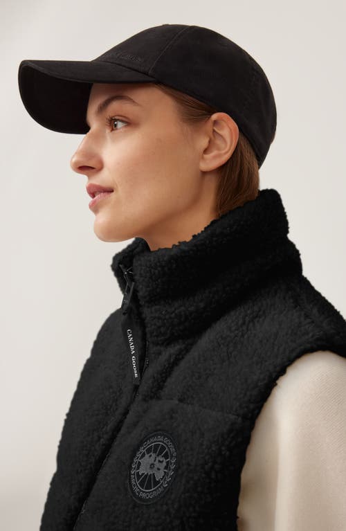 Canada Goose Elora Fleece Black Label Vest In Black