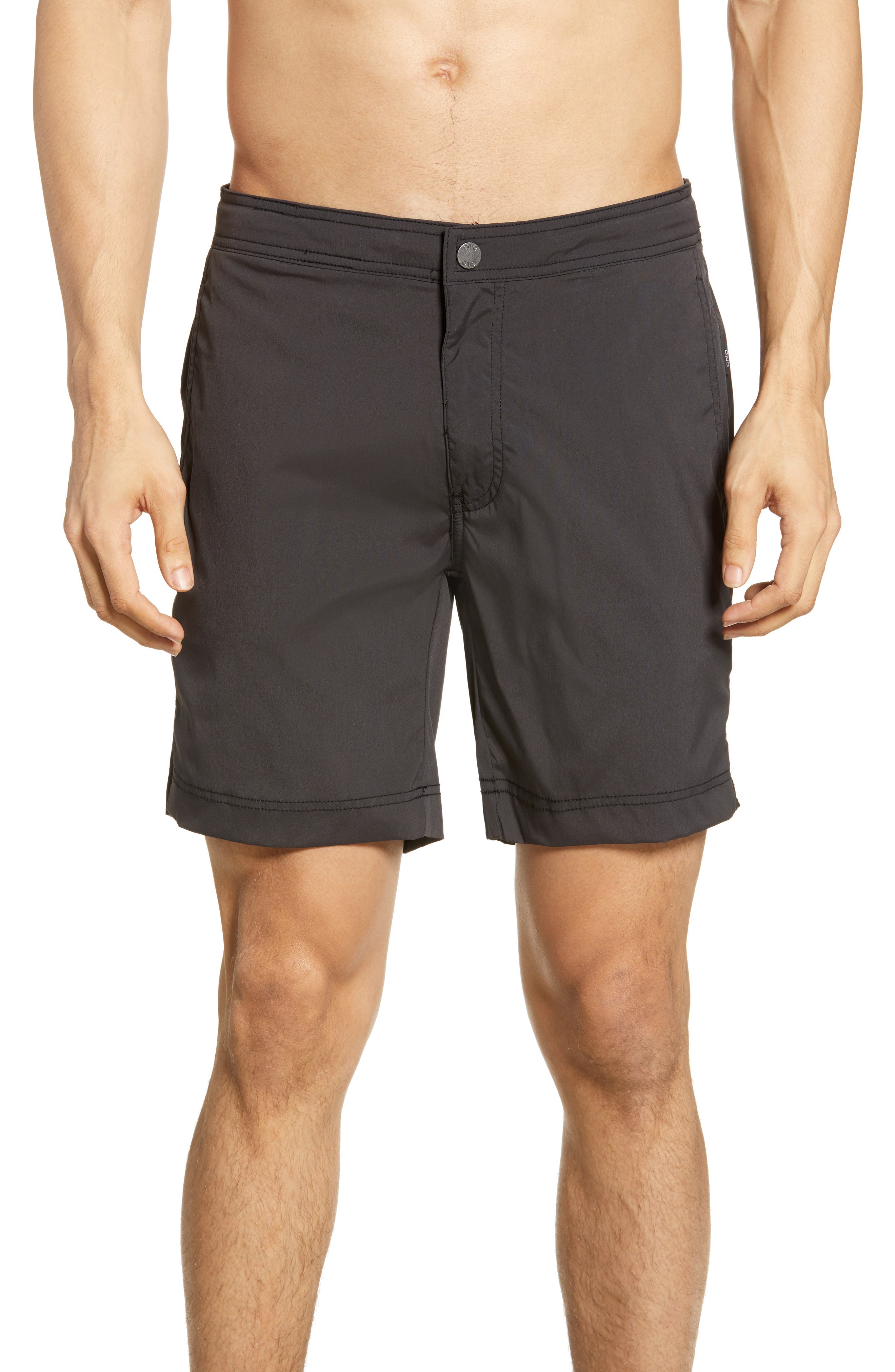 Onia Calder Swim Trunks, Black