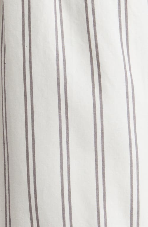 Shop Nordstrom Classic Short Cotton Pajamas In Grey Steel Jenn Stripe