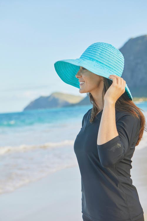 Uv Skinz Dot Hat In Aqua