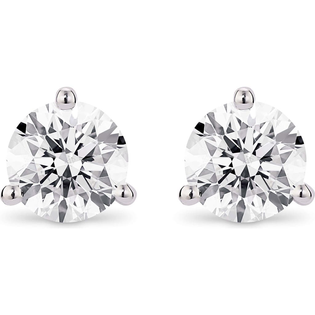 Lightbox 2-carat Lab Grown Diamond Solitaire Stud Earrings In Metallic