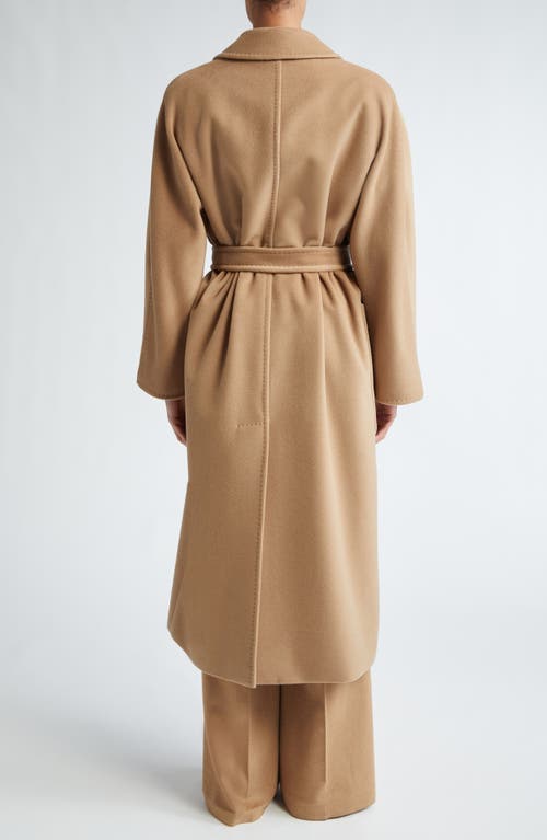 Max Mara Locri Wool & Cashmere Belted Coat In Camel