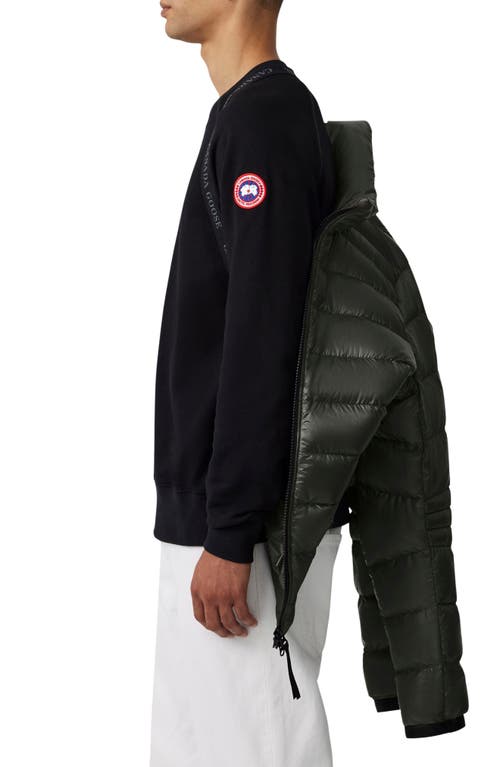 Canada Goose Crofton Water Repellent Packable Quilted 750 Fill Power Down Jacket In Volcano