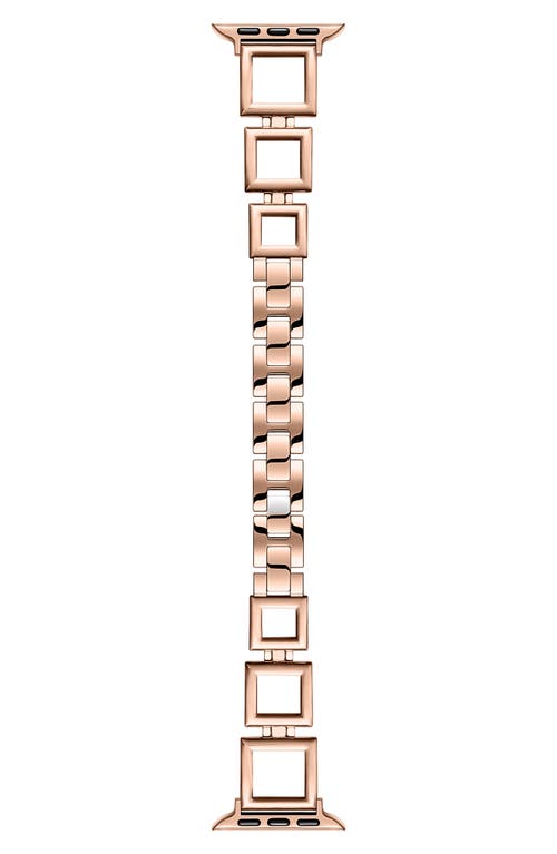 Journey Stainless Steel Apple Watch Watchband in Rose Gold