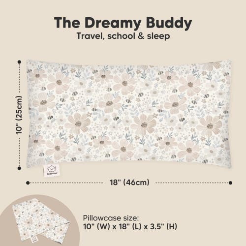 Shop Keababies Buddy Toddler Pillow In Flora Vale