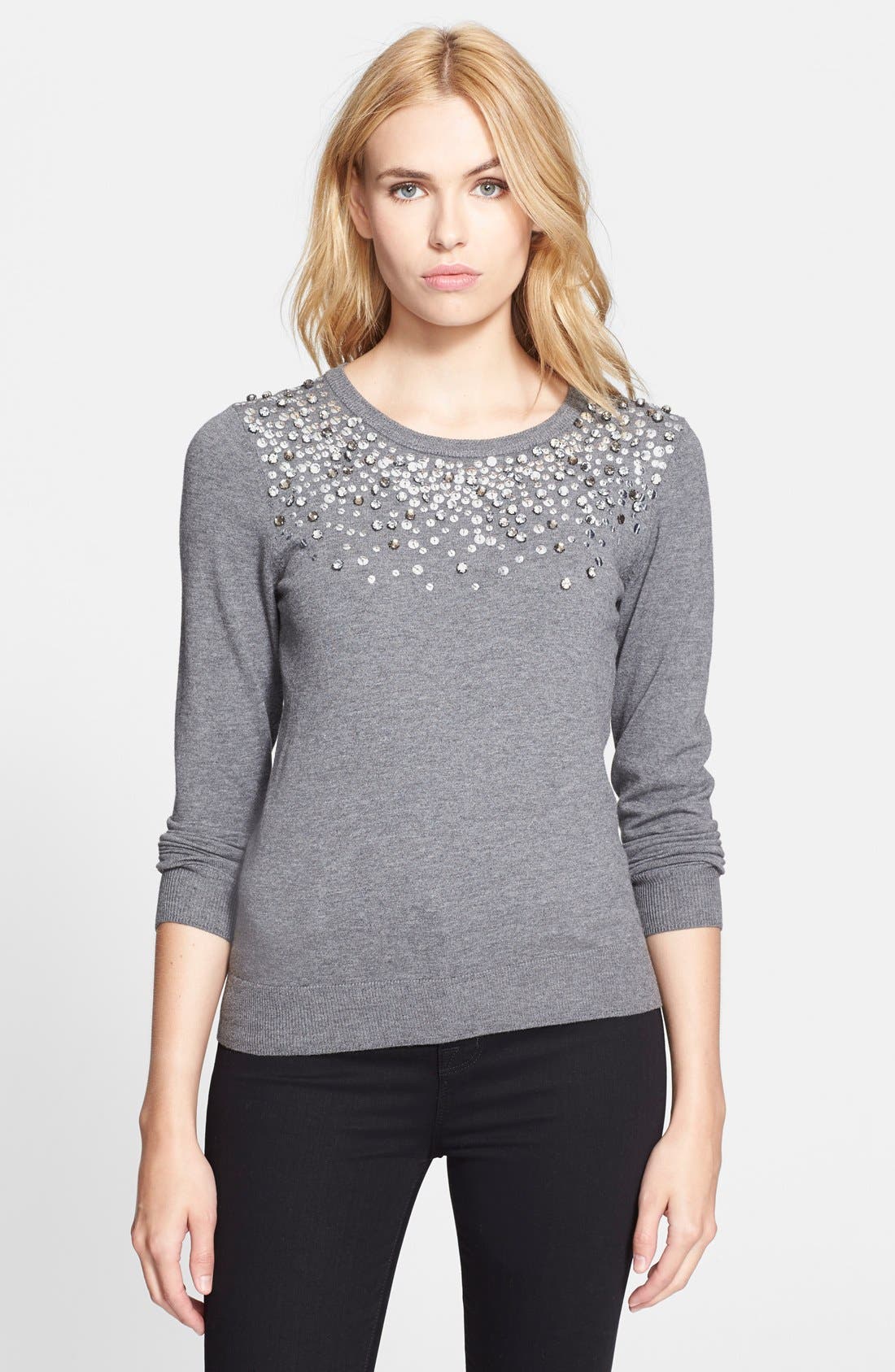 Milly Embellished Sweater Nordstrom