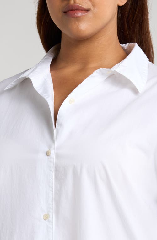 Shop Nordstrom Oversize Shirting Nightshirt In White