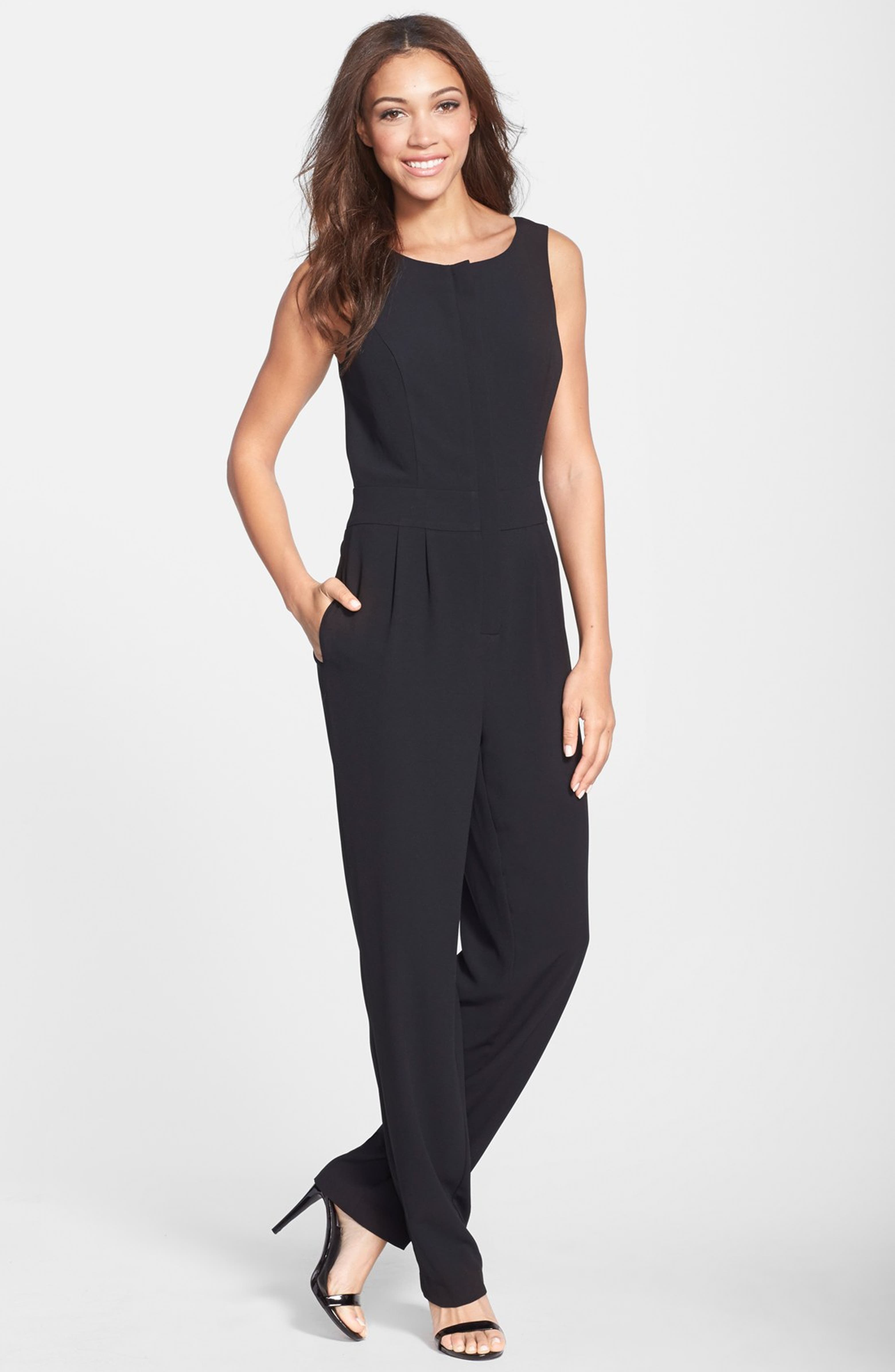 Vince Camuto Back Cutout Sleeveless Jumpsuit | Nordstrom