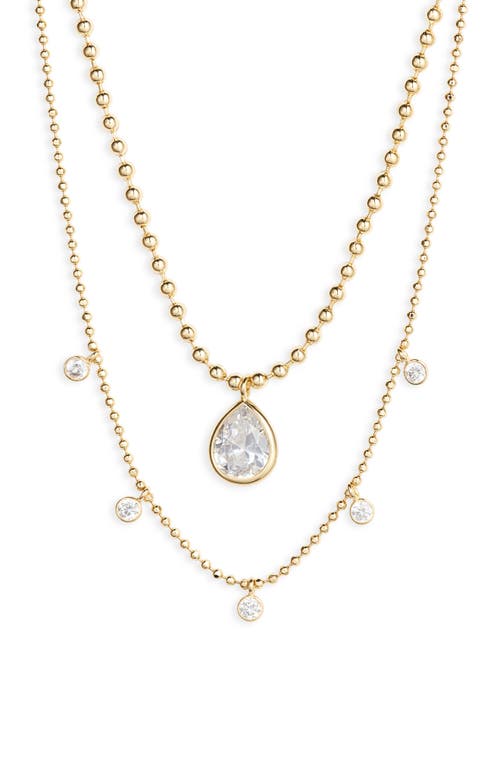 Nordstrom Demi FIne Layered Chain Necklace in 14K Gold Plated at Nordstrom