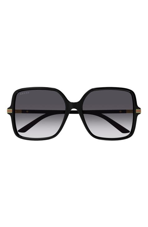 55mm Gradient Square Sunglasses