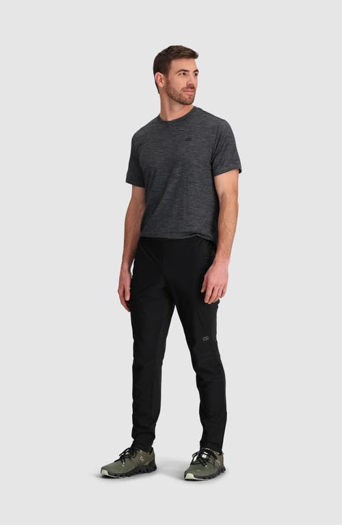 Shop Outdoor Research Deviator Wind Performance Running Pants In Black