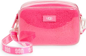 UGG Lilac Shoulder/Barrel Zip Top Bag EUC!  Ugg bag, Leather shoulder  handbags, Handbag straps