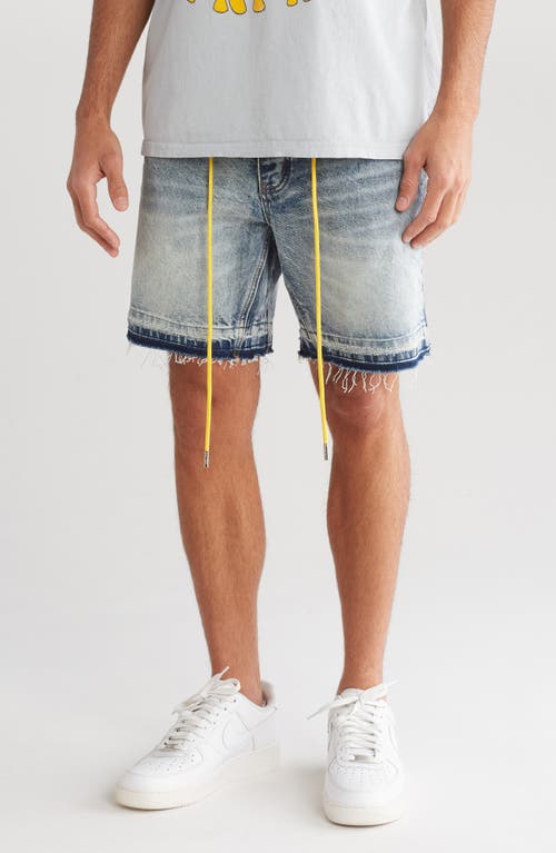 Denim Shorts in Washed Indigo